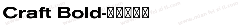 Craft Bold字体转换